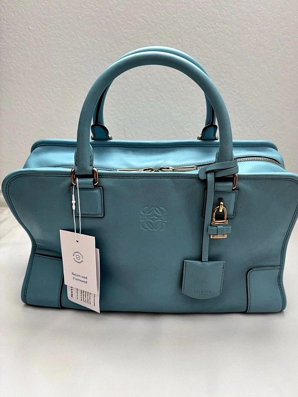 Loewe Amazona 36 Bag Sky Blue